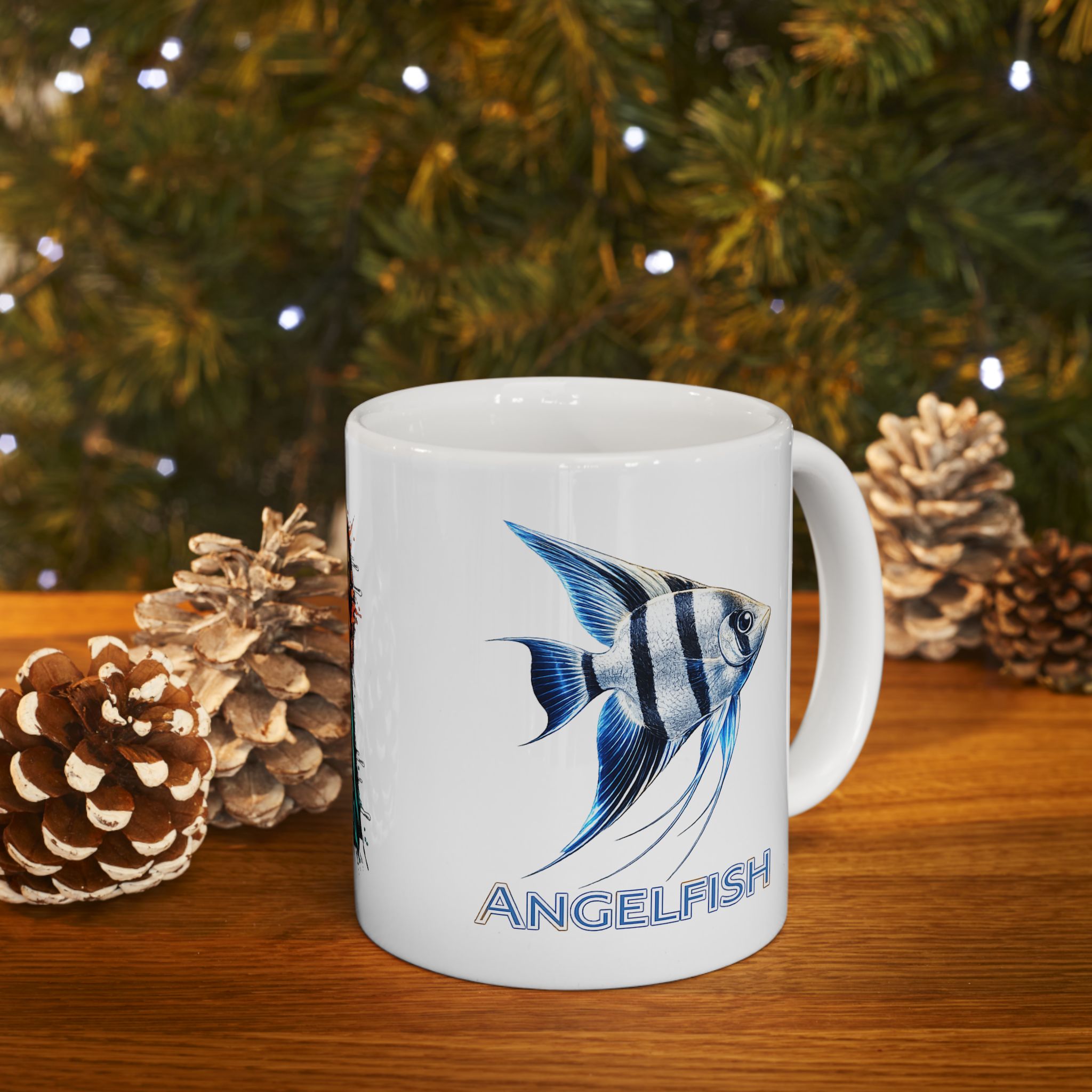 Early Tides. The Angelfish Collector's Coffee Cup. Ceramic Coffee Cup (11oz, 15oz)