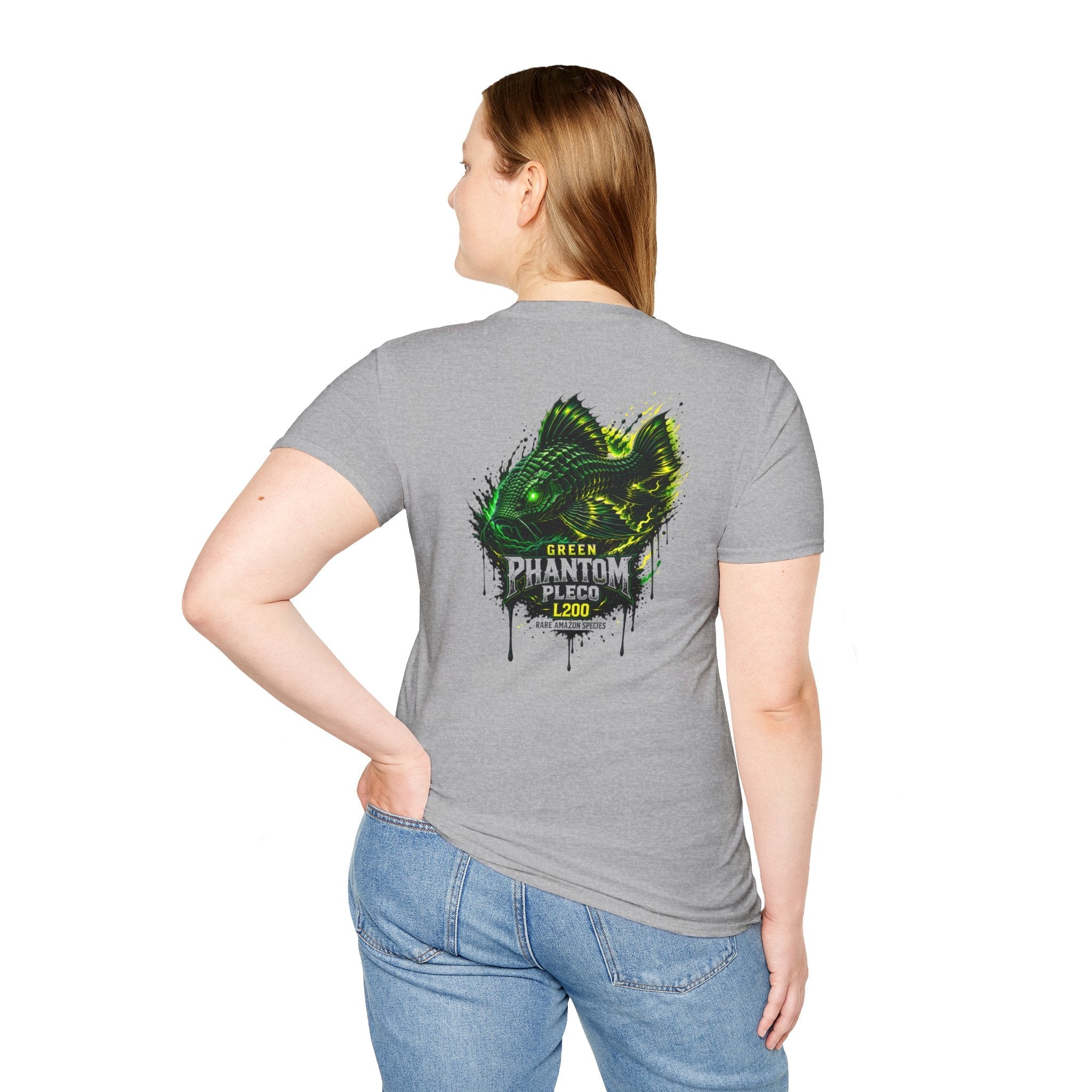 Green Phantom Pleco Tee — Graphic Fish Aquarium Shirt