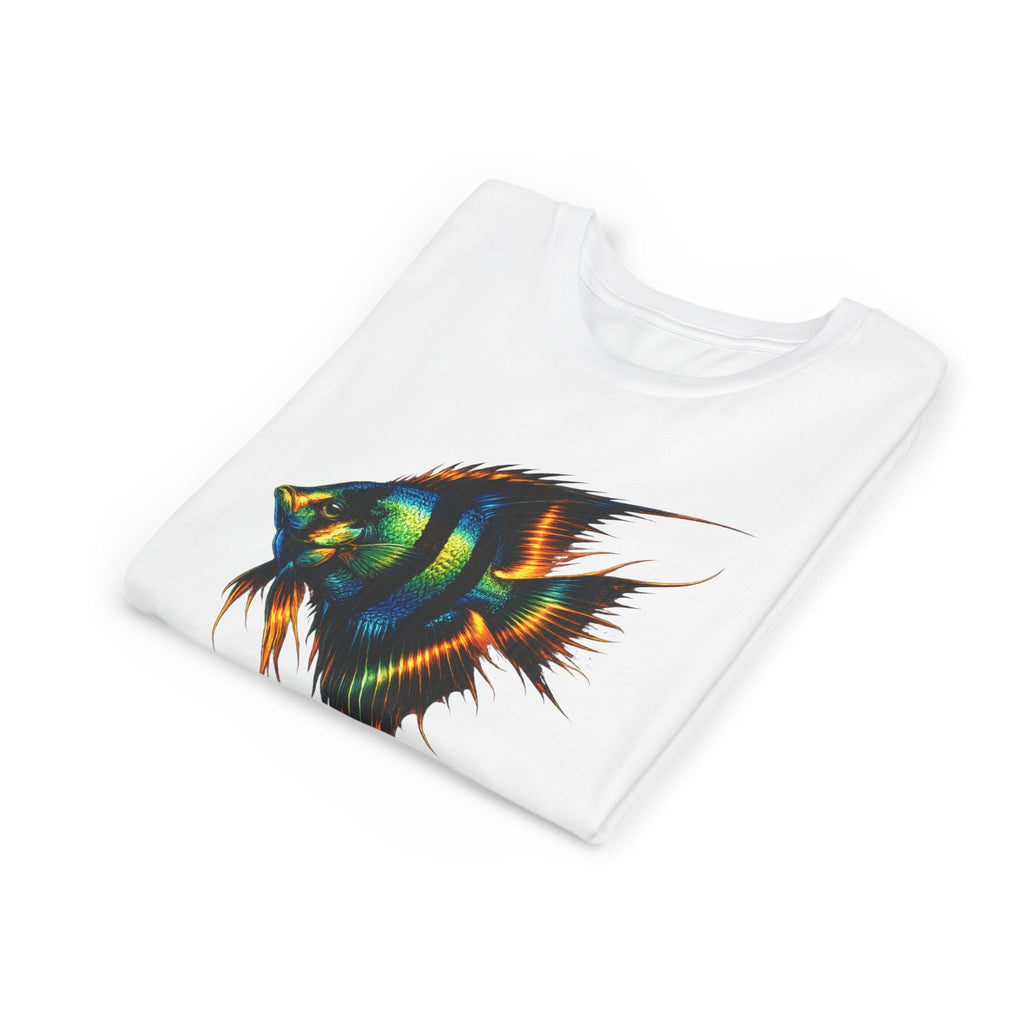 Angelfish Youth Tee – Colorful Aquarium Fish Graphic Shirt for Kids