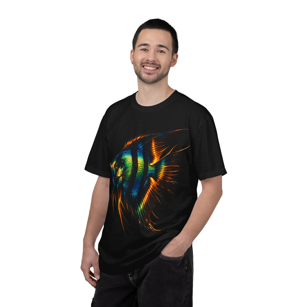 Angelfish Graphic T-Shirt — Vibrant Tropical Fish Illustration