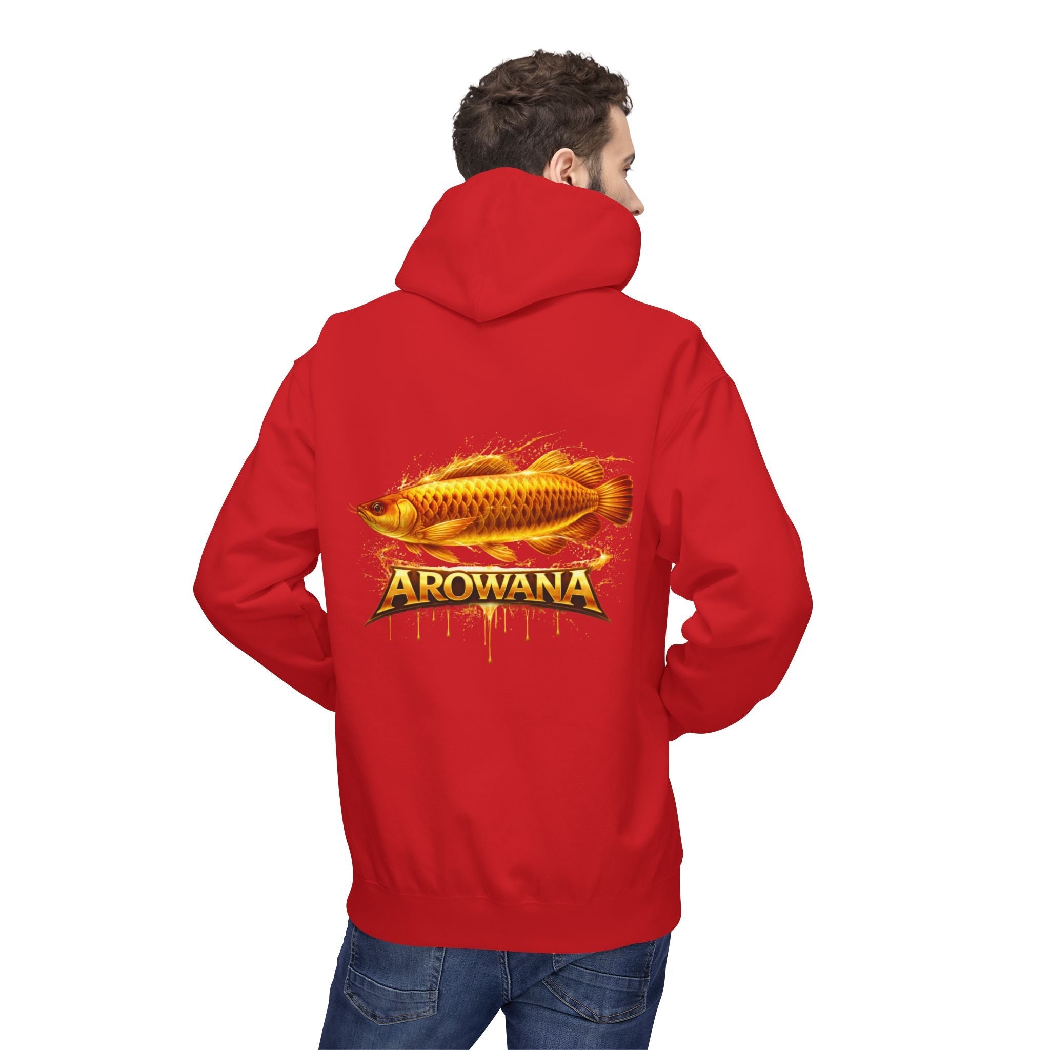 Arowana Fish Graphic Hoodie – Golden Arowana Design