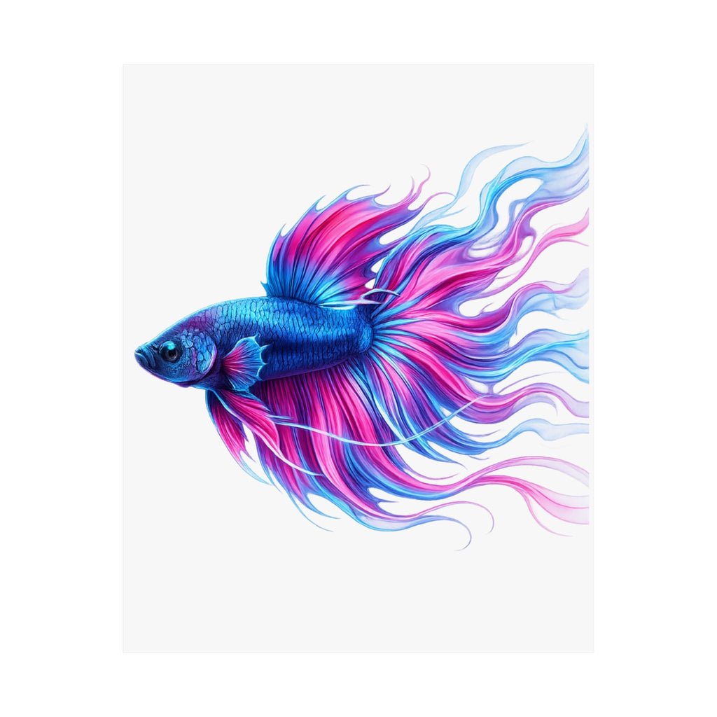 Electric Paint Betta Art Poster