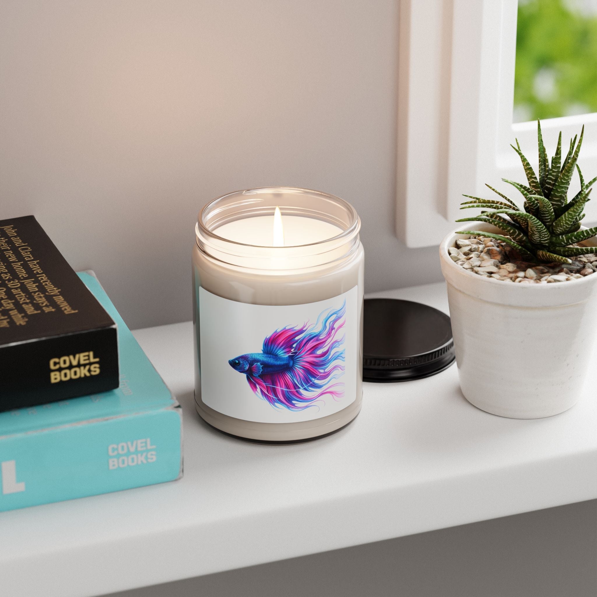 Electric Paint Betta Soy Candle