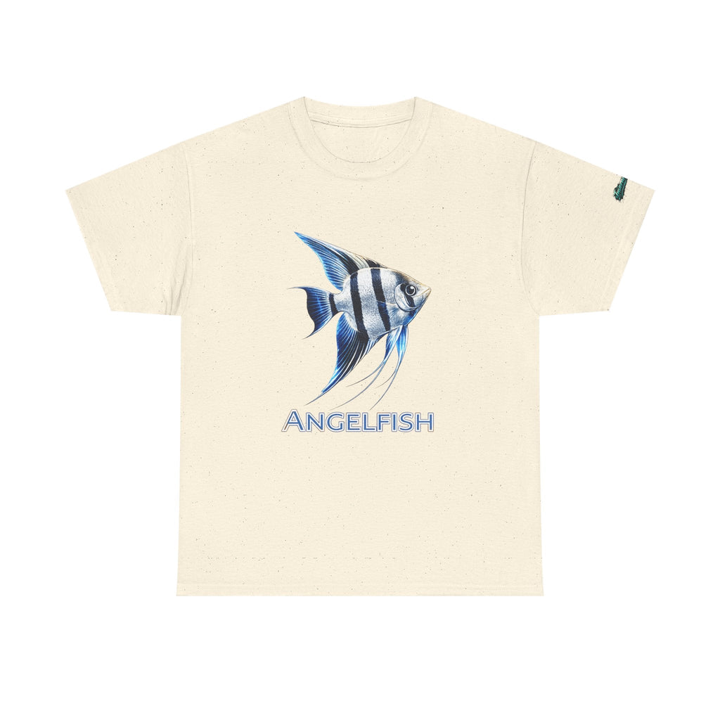 Angelfish Graphic Tee — Blue Tropical Fish Shirt