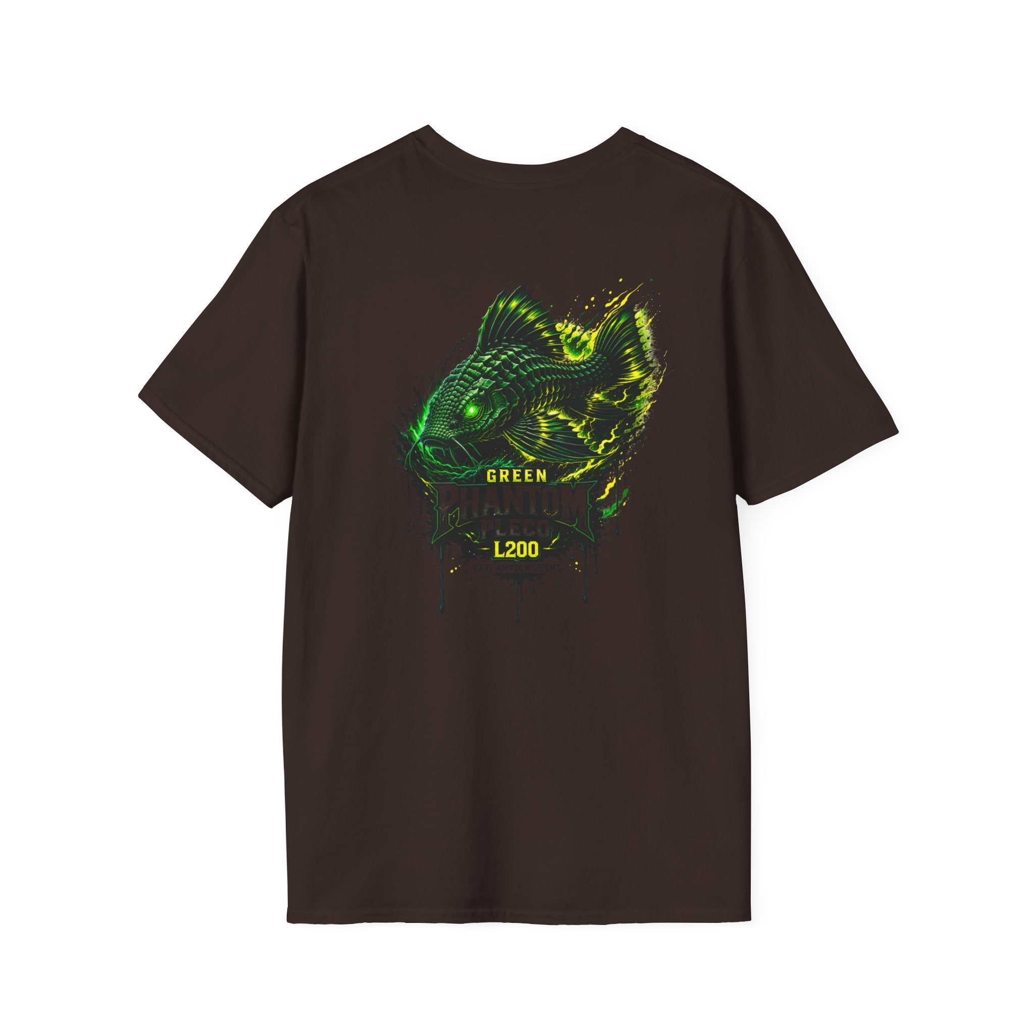 Green Phantom Pleco Tee — Graphic Fish Aquarium Shirt