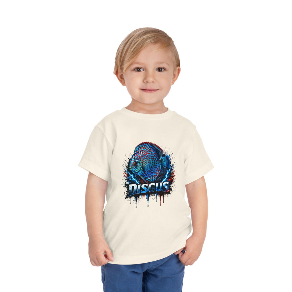 Toddler Tee - Colorful Discus Fish Graphic "Discus"