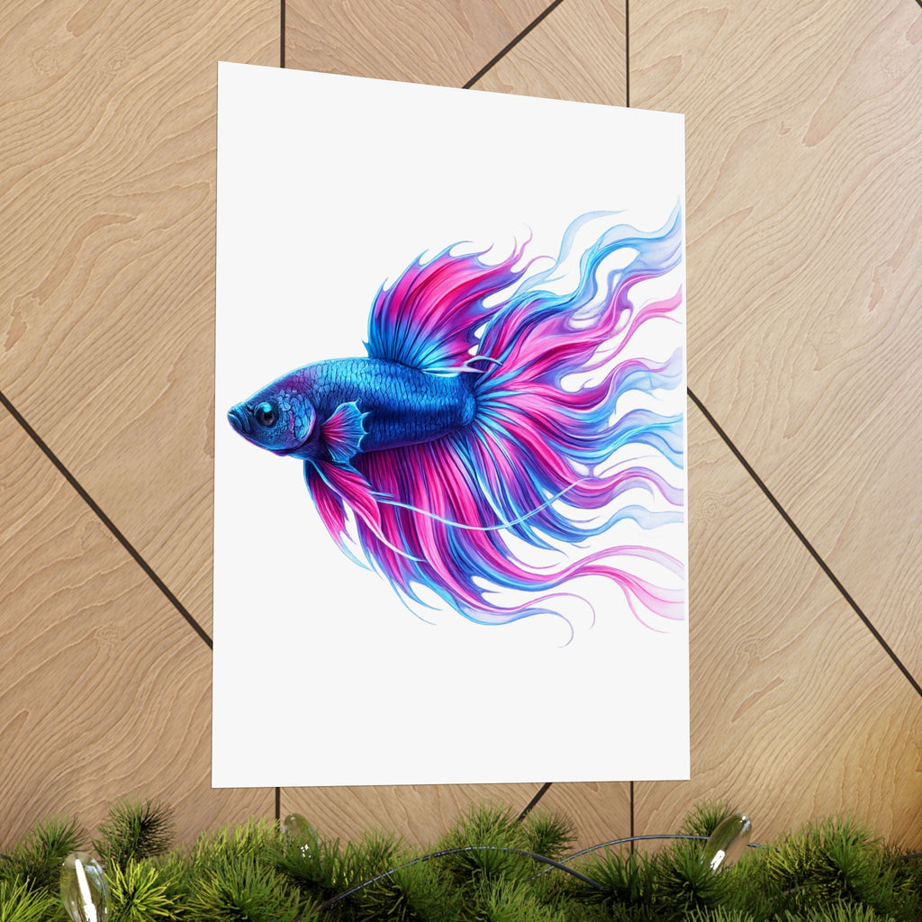 Electric Paint Betta Art Poster