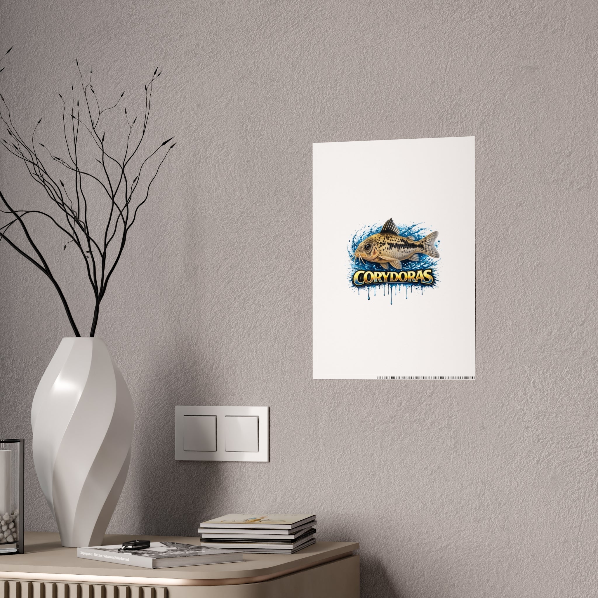 Corydoras Fish Gloss Poster – Aquarium Artwork Print
