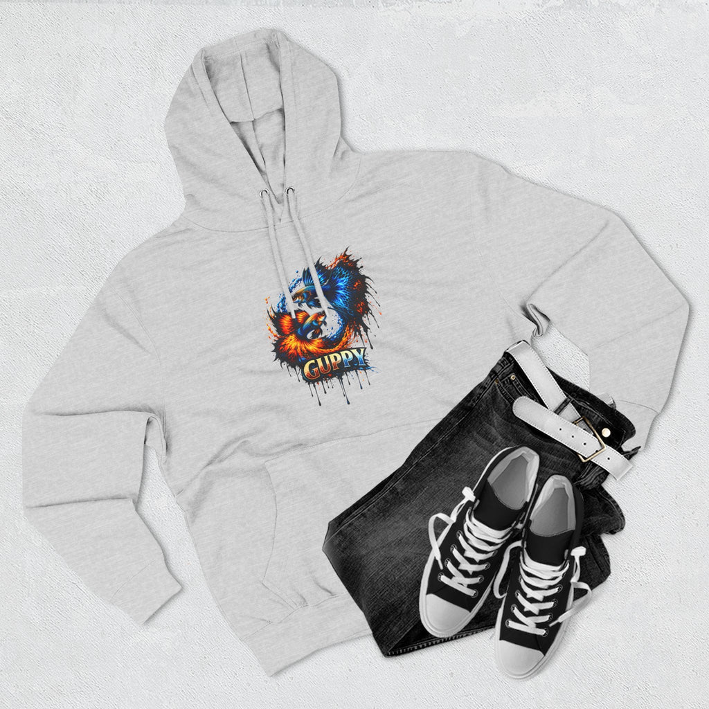 Fire & Ice Guppy – Premium Three-Panel Fleece Hoodie