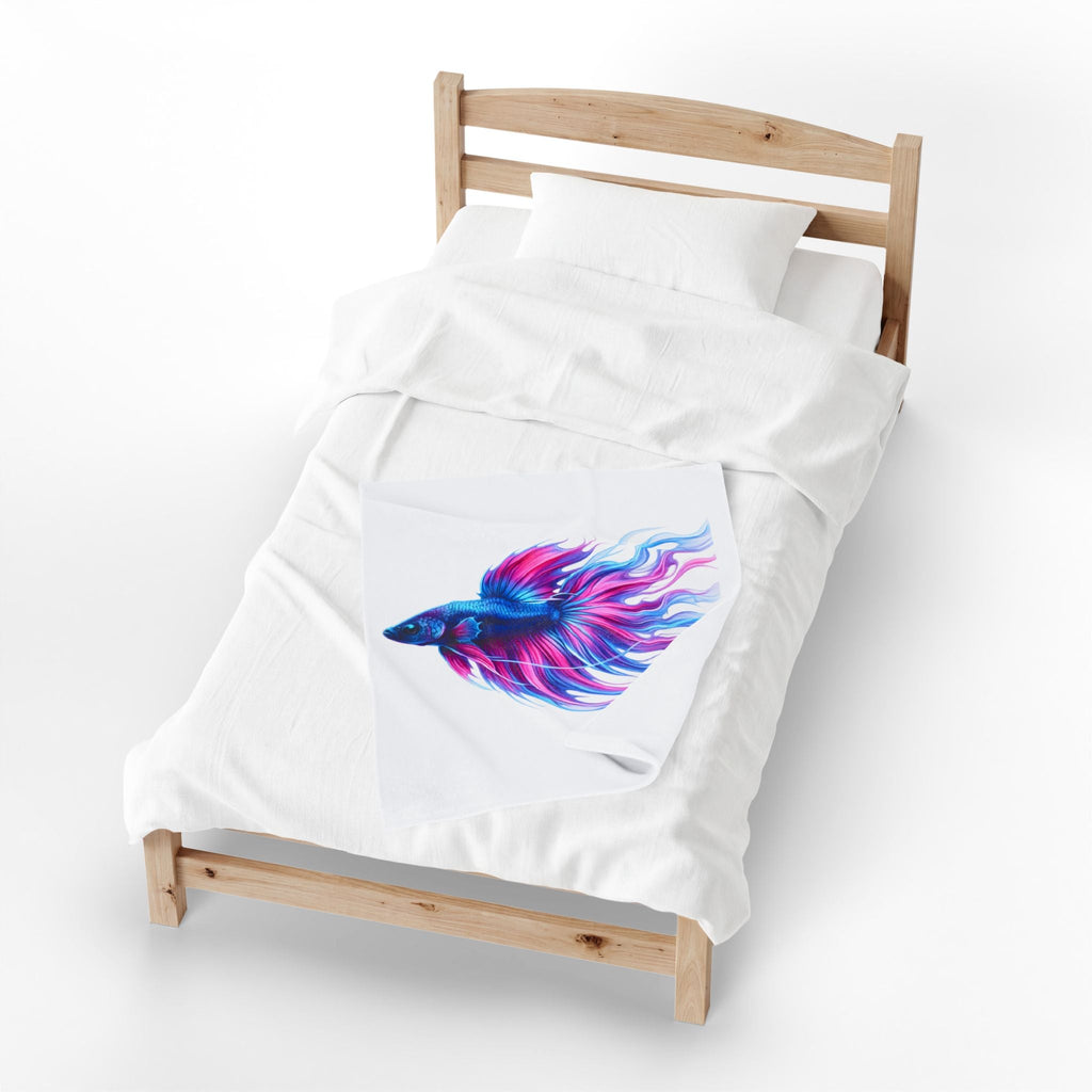 Electric Paint Betta Plush Blanket