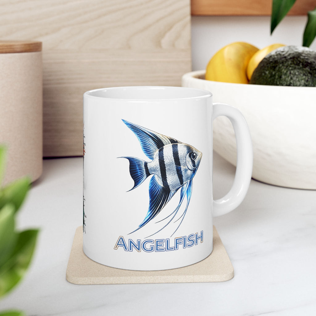 Early Tides. The Angelfish Collector's Coffee Cup. Ceramic Coffee Cup (11oz, 15oz)