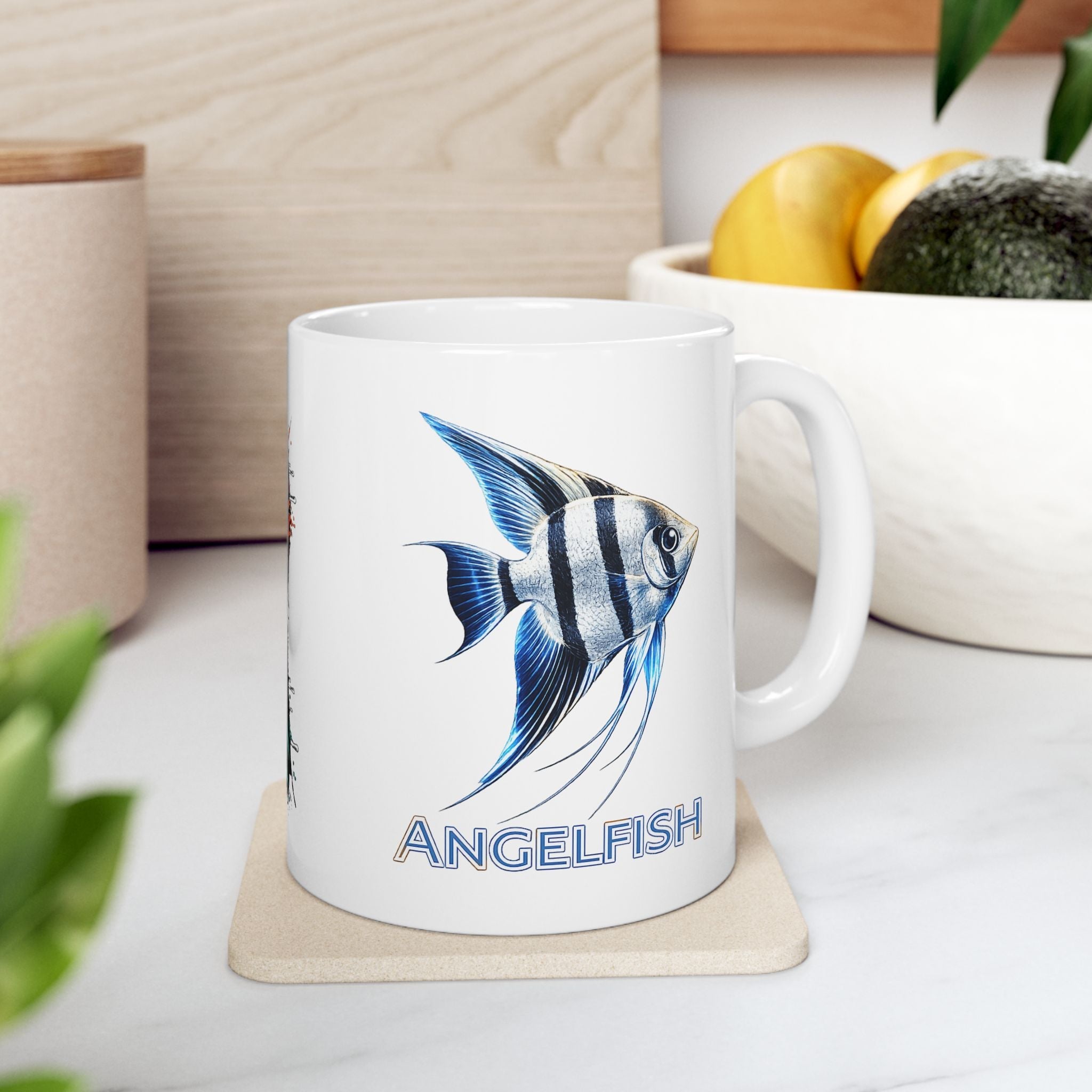 Early Tides. The Angelfish Collector's Coffee Cup. Ceramic Coffee Cup (11oz, 15oz)