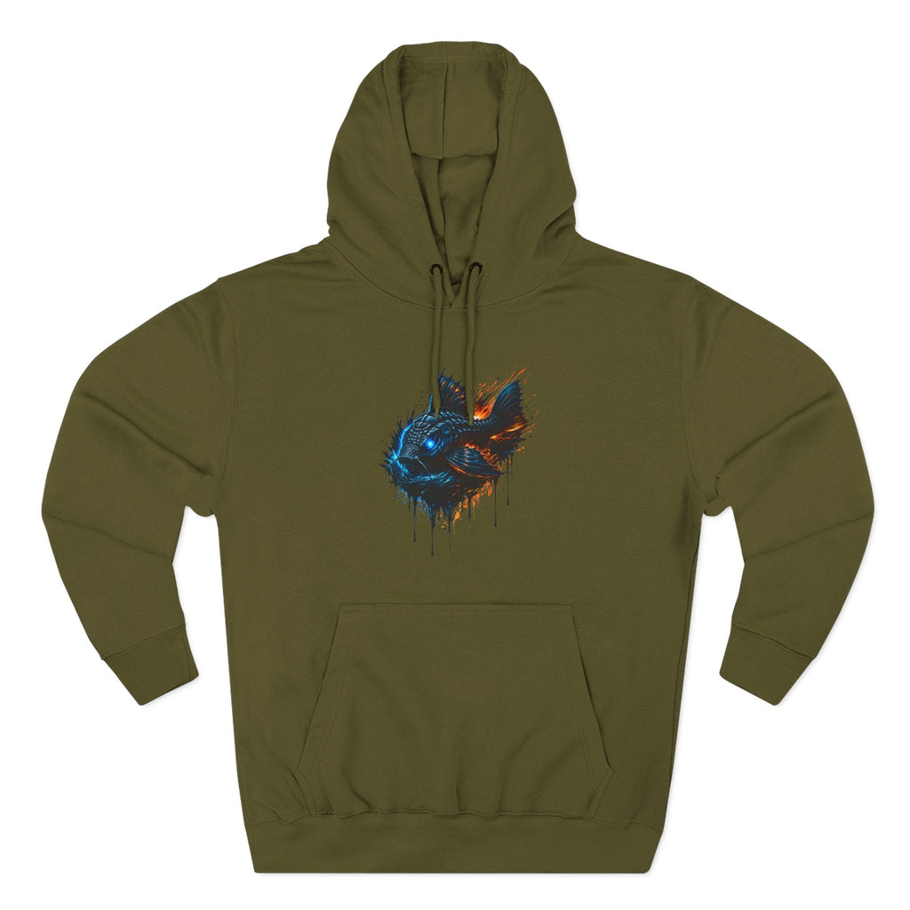 Armored Pleco L-185 – Premium Fleece Hooded Sweatshirt