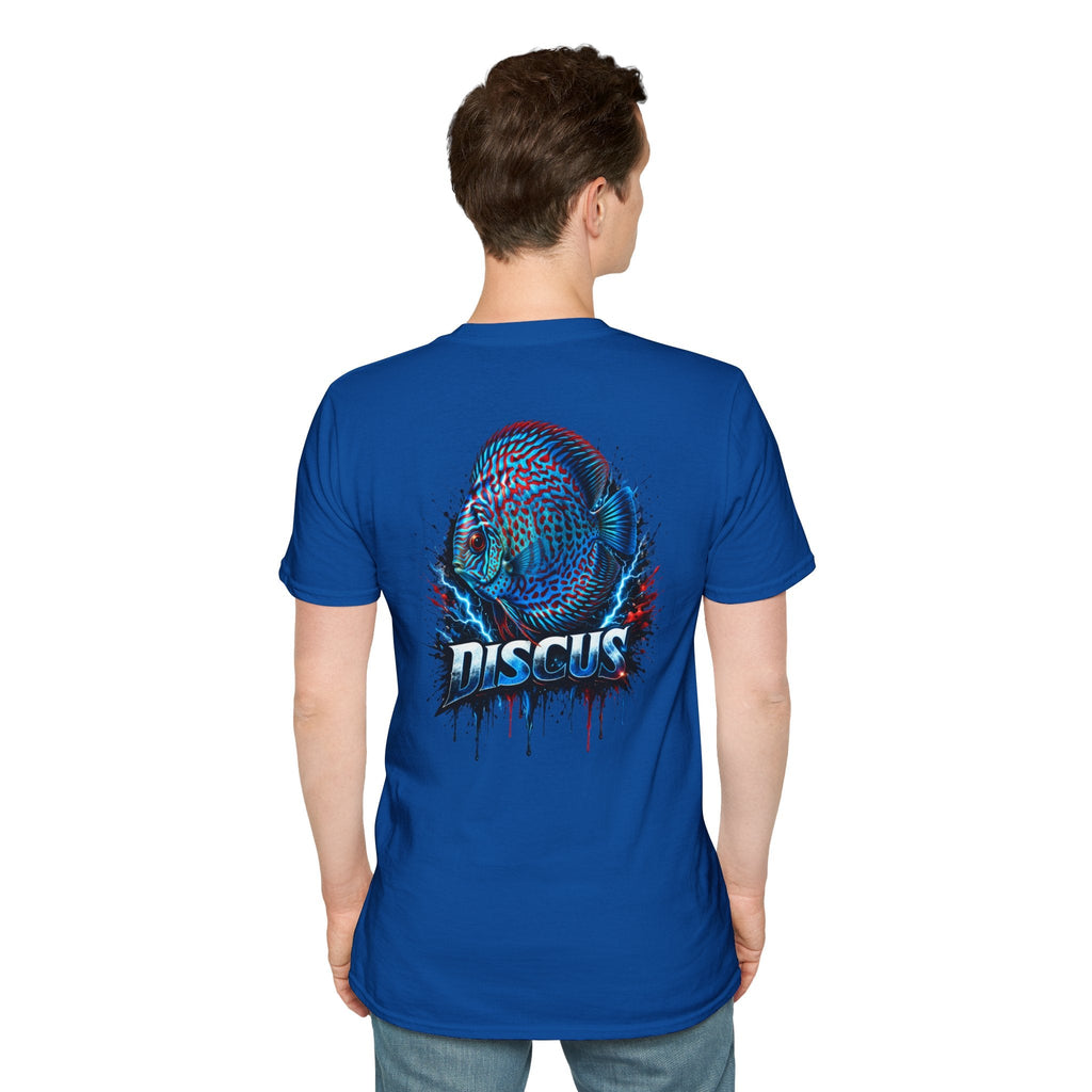 Electric Discus Fish T-Shirt - King of the Aquarium Lightning Art
