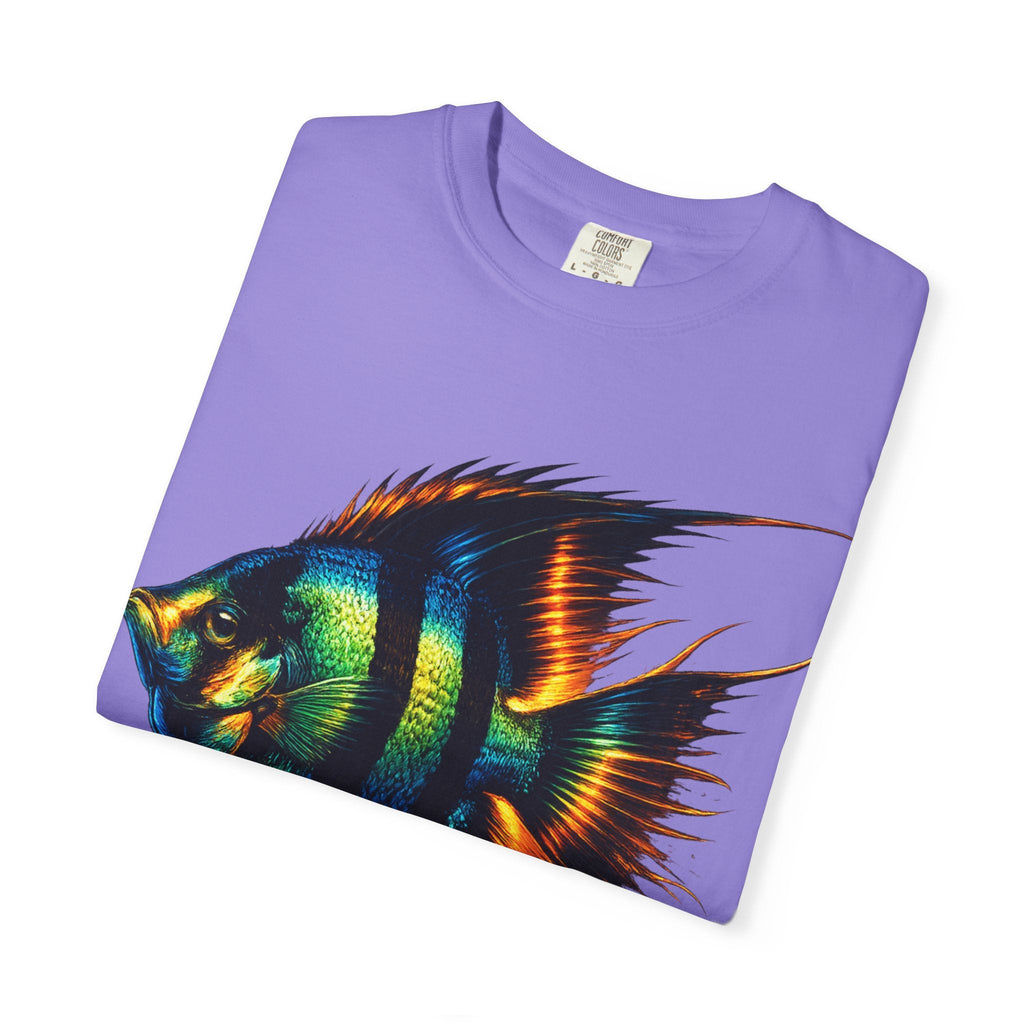Angelfish Graphic T-Shirt — Vibrant Tropical Fish Illustration