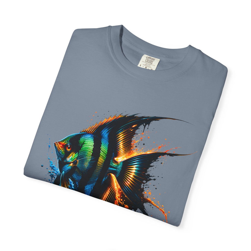 Vibrant Drip Angelfish Graphic Tee
