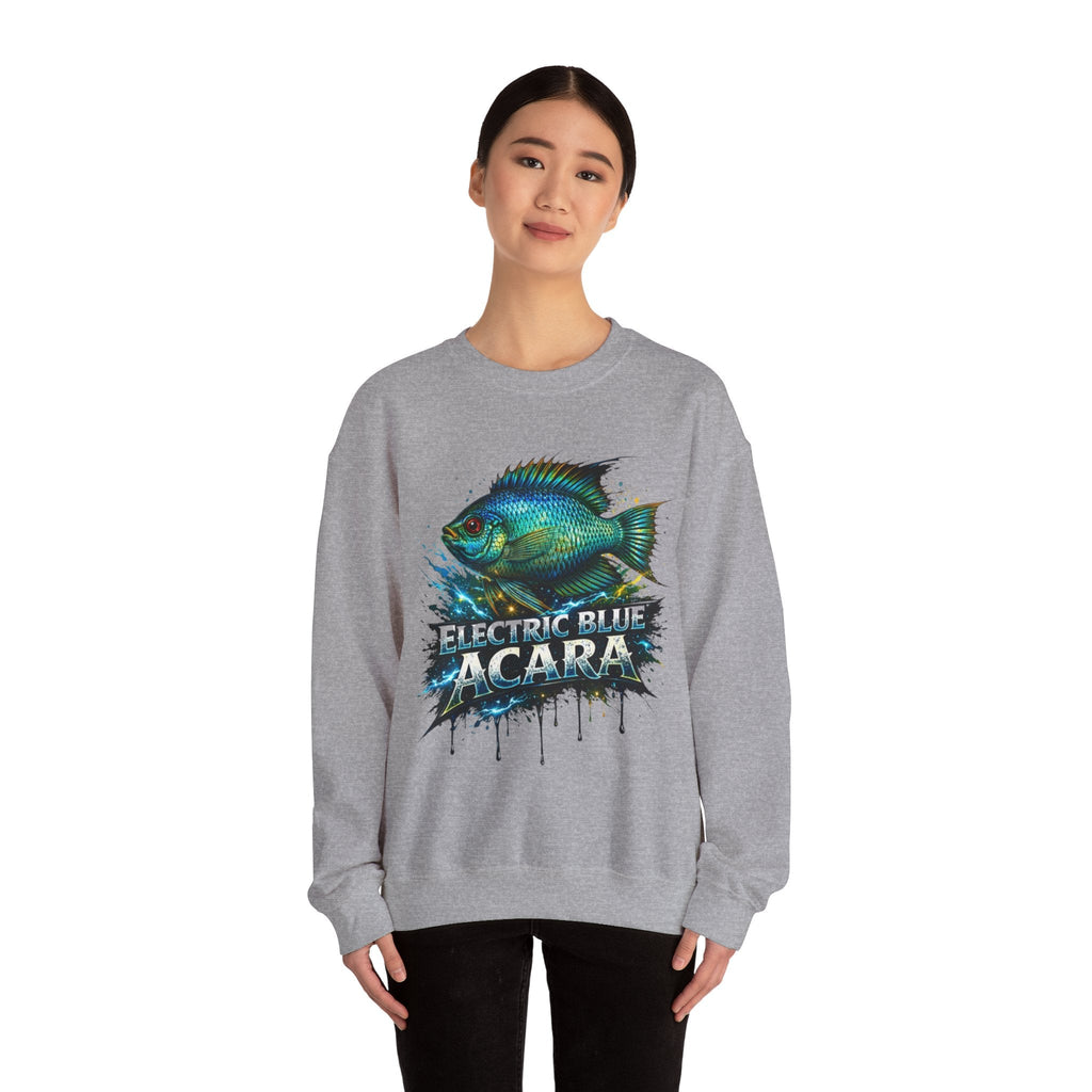 Electric Blue Acara – Heavy Blend™ Crewneck Sweatshirt