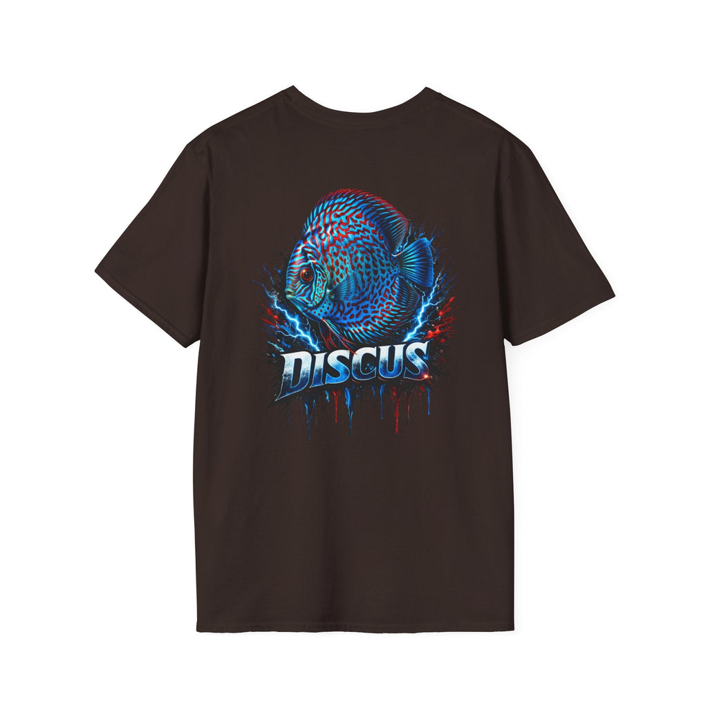 Electric Discus Fish T-Shirt - King of the Aquarium Lightning Art