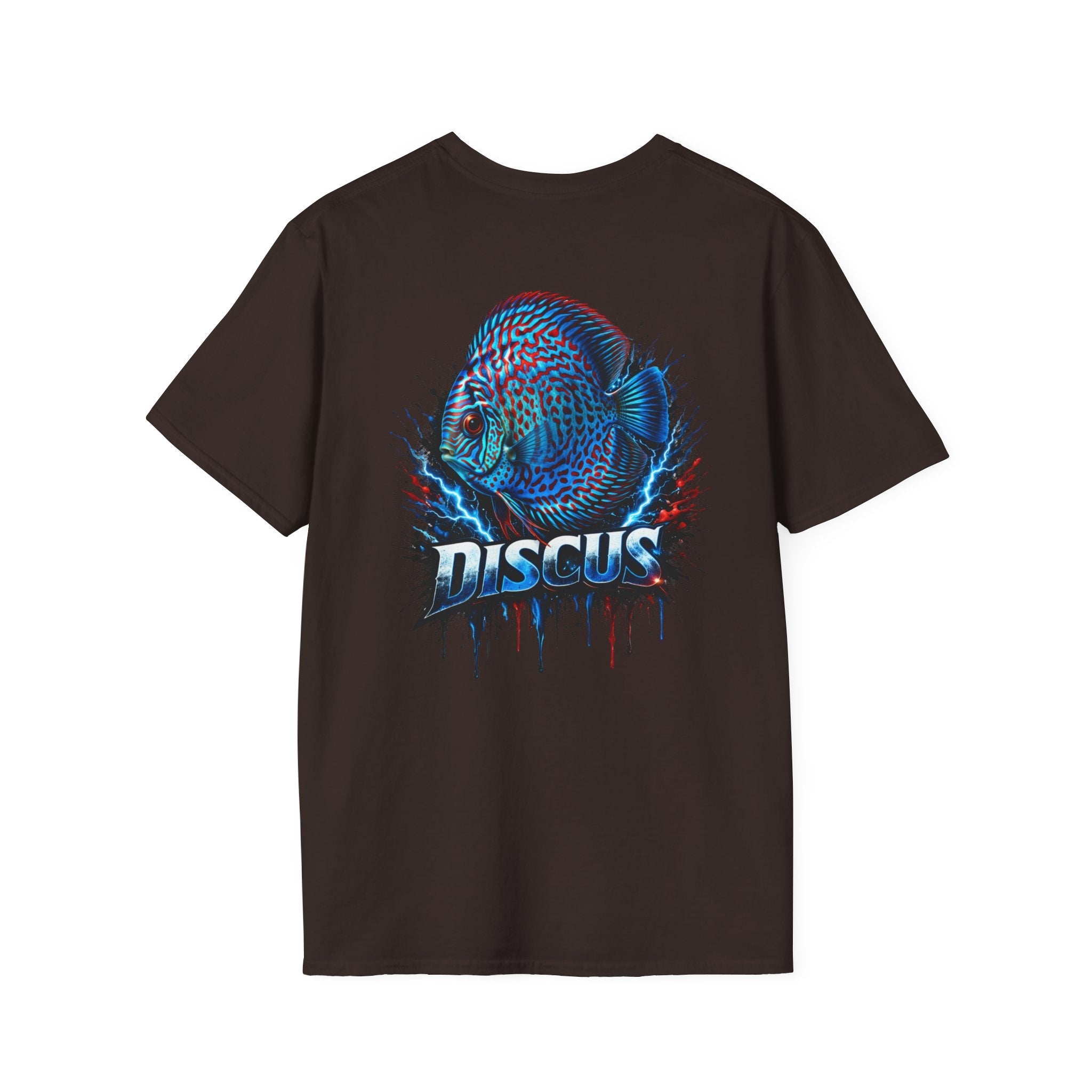 Electric Discus Fish T-Shirt - King of the Aquarium Lightning Art