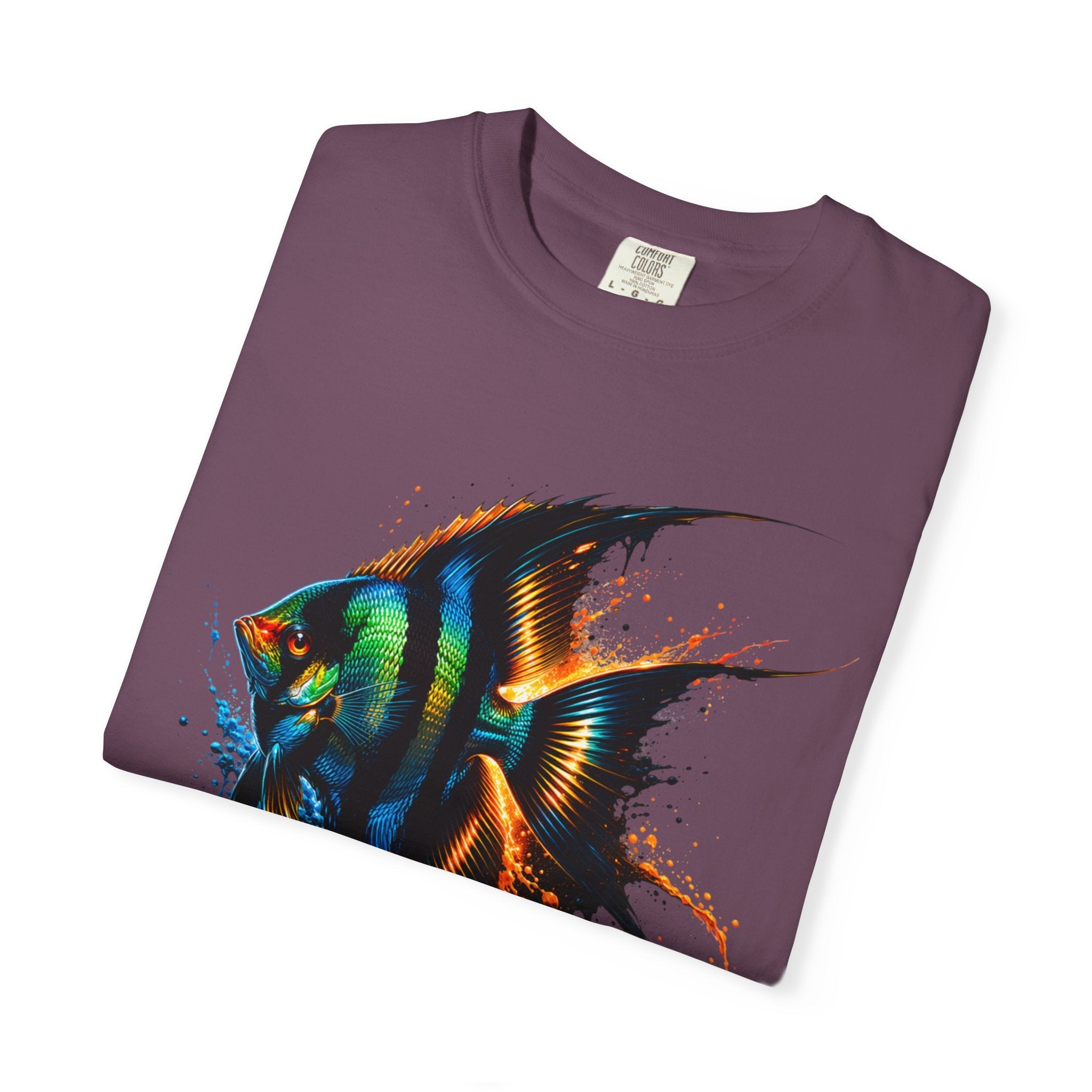 Vibrant Drip Angelfish Graphic Tee