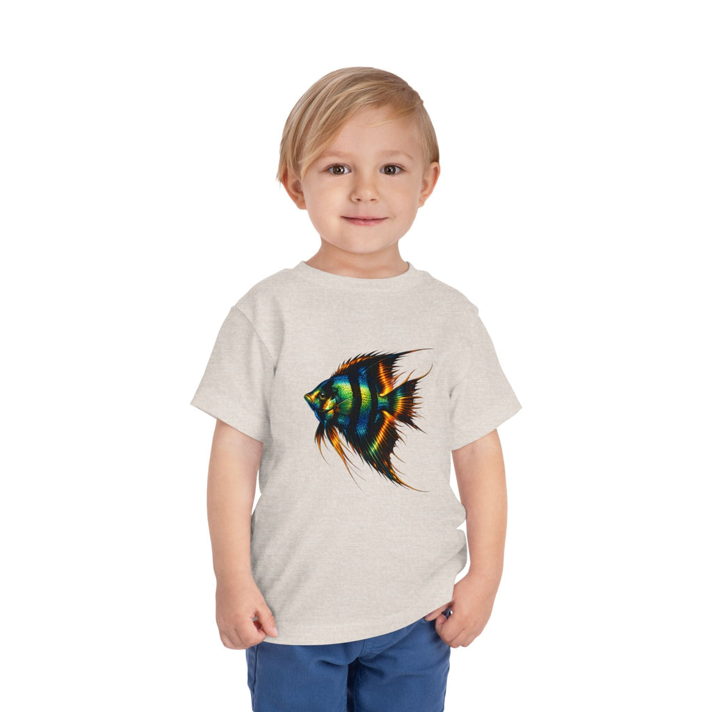 Toddler Tee - Colorful Aquarium Angelfish Graphic Shirt
