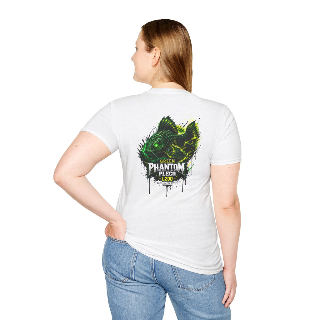 Green Phantom Pleco Tee — Graphic Fish Aquarium Shirt