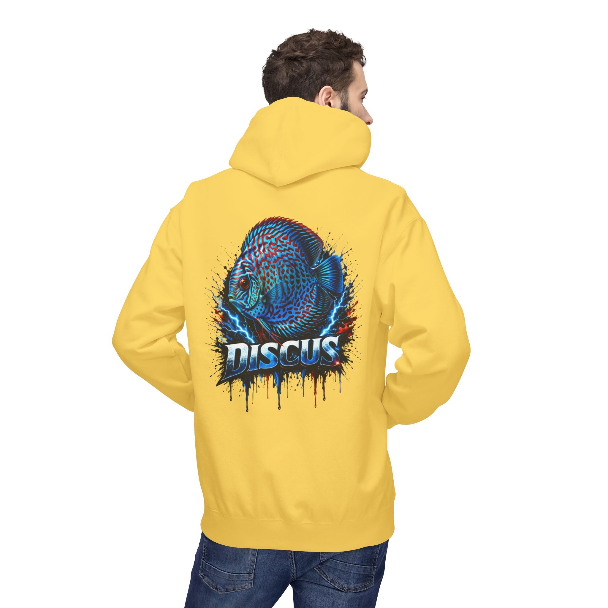Discus Fish Hoodie — Vibrant Aquarium Graphic Pullover