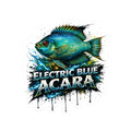 Electric Blue Acara – High-Gloss Cut Sticker