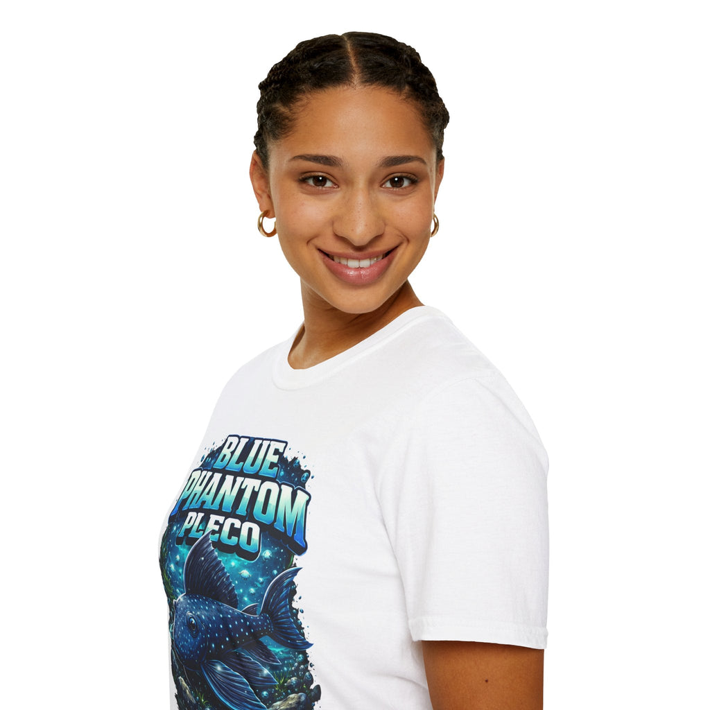 Blue Phantom Pleco T-Shirt — Graphic Aquarium Fish Tee