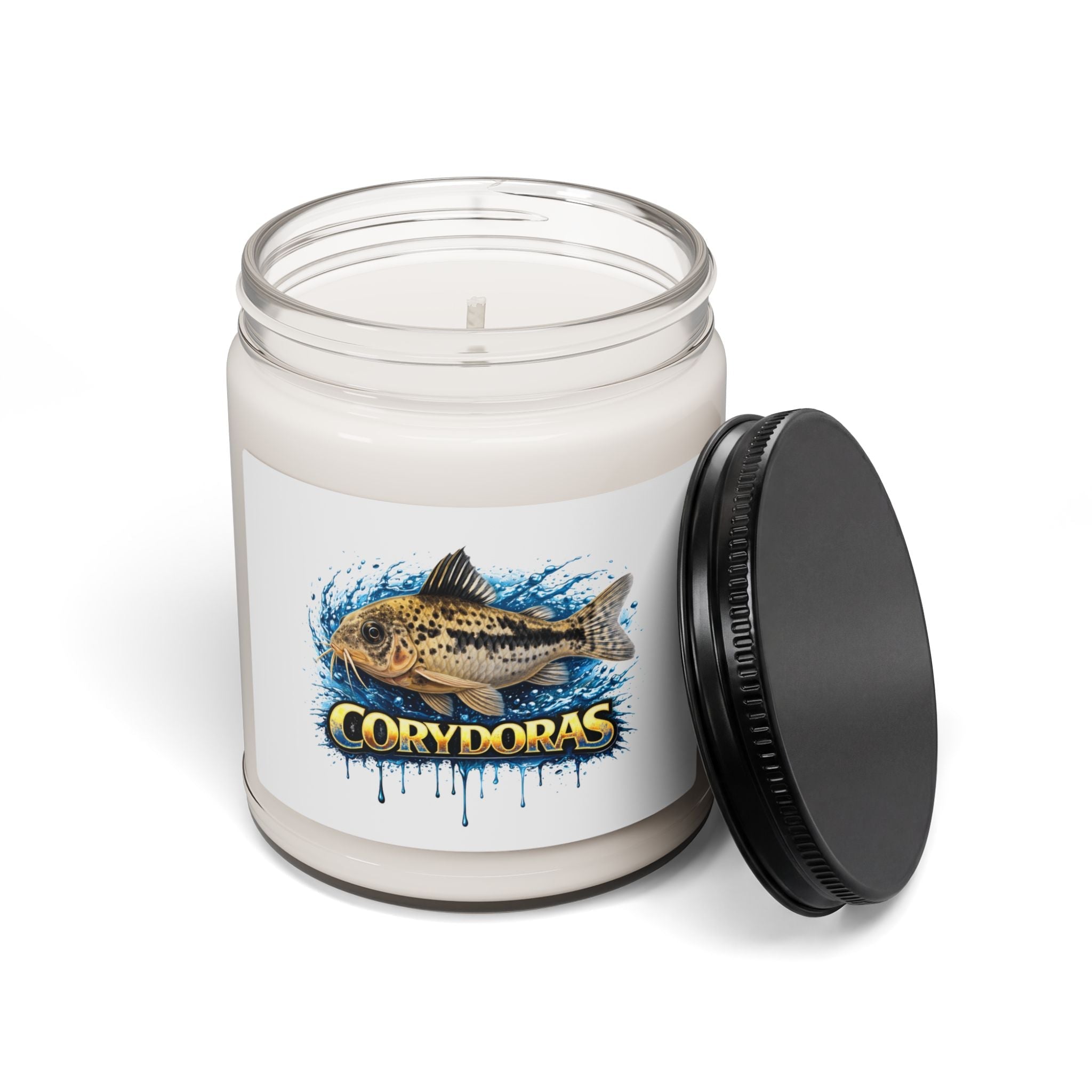 Corydoras Fish Soy Candle — 9oz Scented Jar for Aquarium Enthusiasts