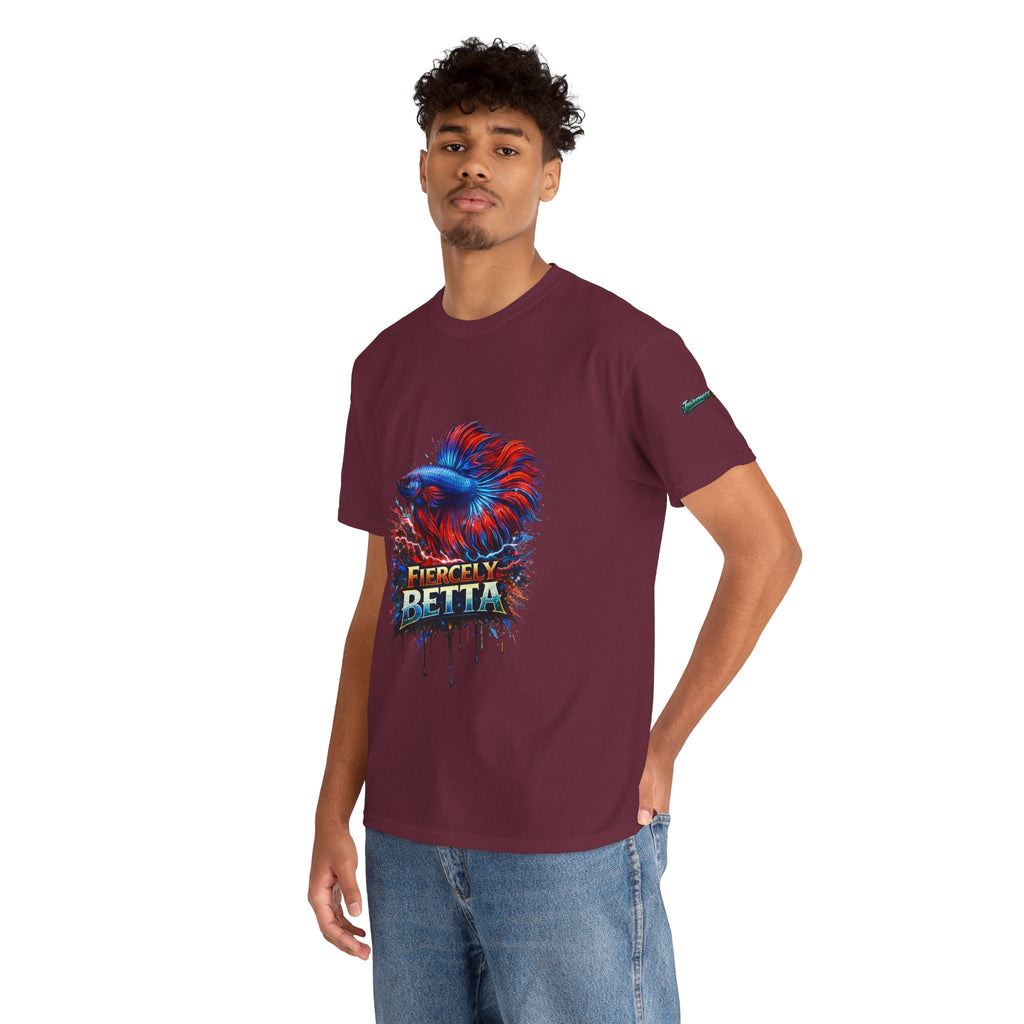 Betta Fish T-Shirt — Fiercely Betta Colorful Aquarium Fish Tee