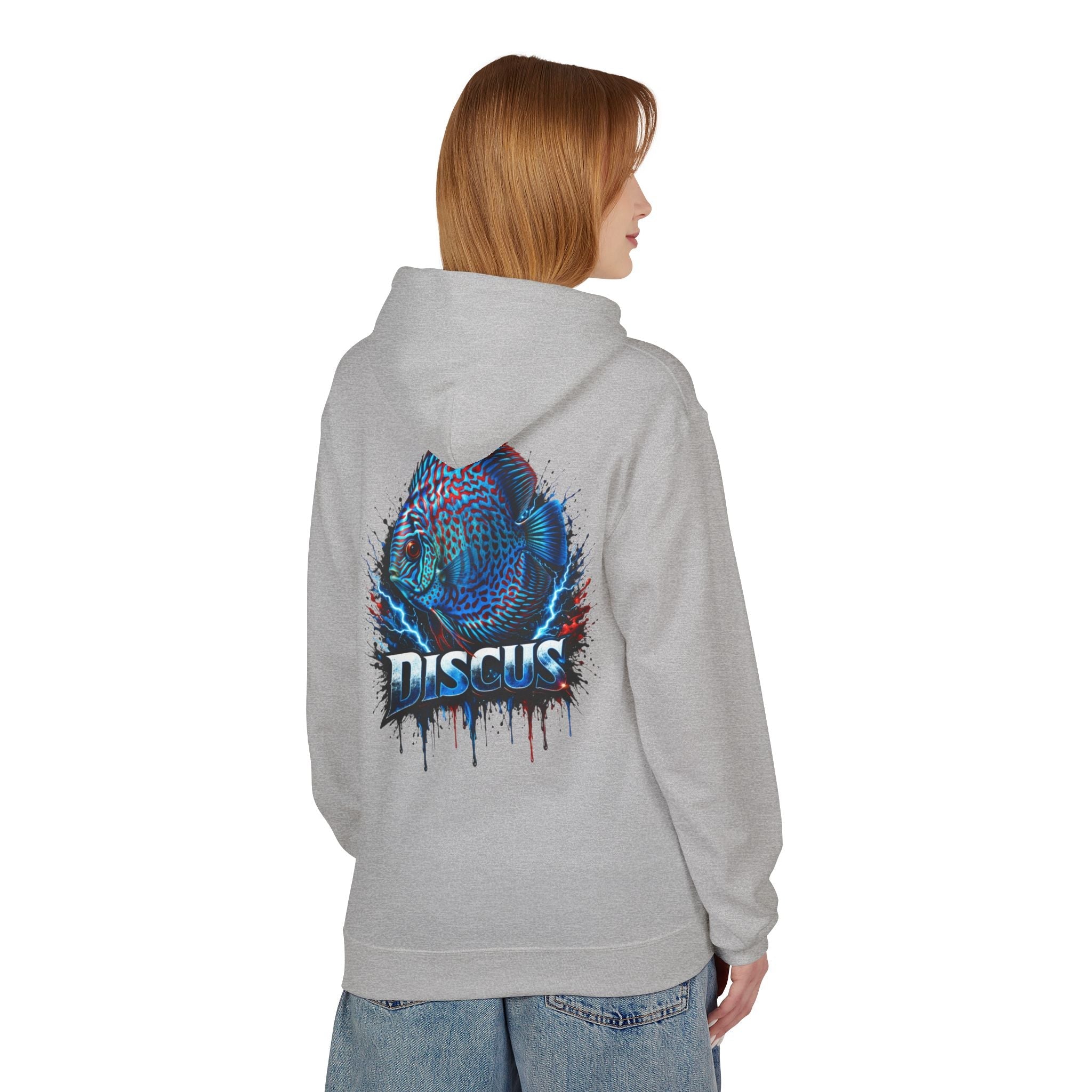 Discus Fish Hoodie — Vibrant Aquarium Graphic Pullover