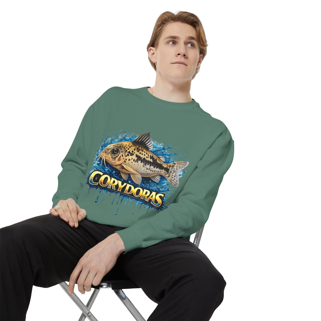 Corydoras Fish Sweatshirt — Aquatic Aquarium Catfish Graphic Crewneck
