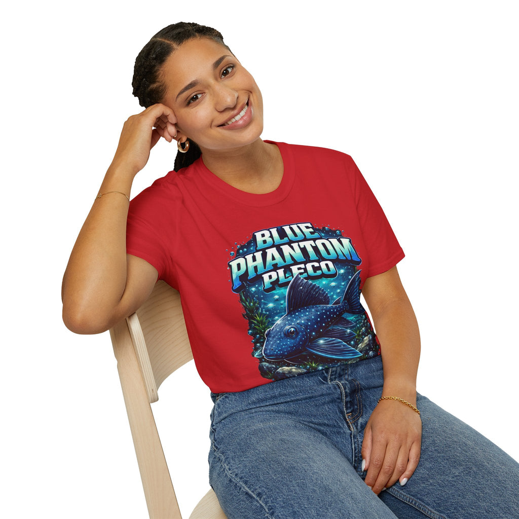 Blue Phantom Pleco T-Shirt — Graphic Aquarium Fish Tee