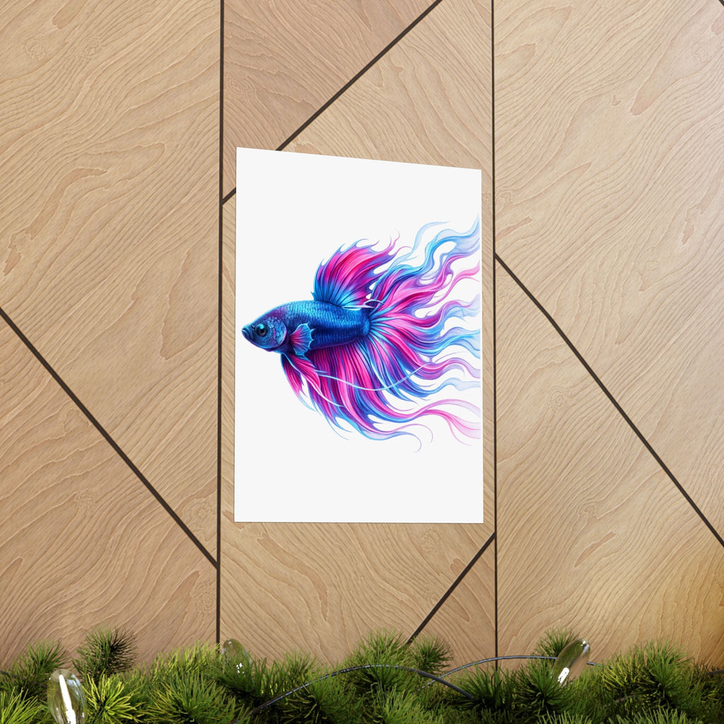 Electric Paint Betta Art Poster