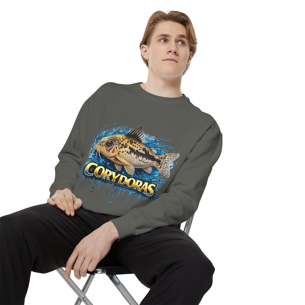 Corydoras Fish Sweatshirt — Aquatic Aquarium Catfish Graphic Crewneck