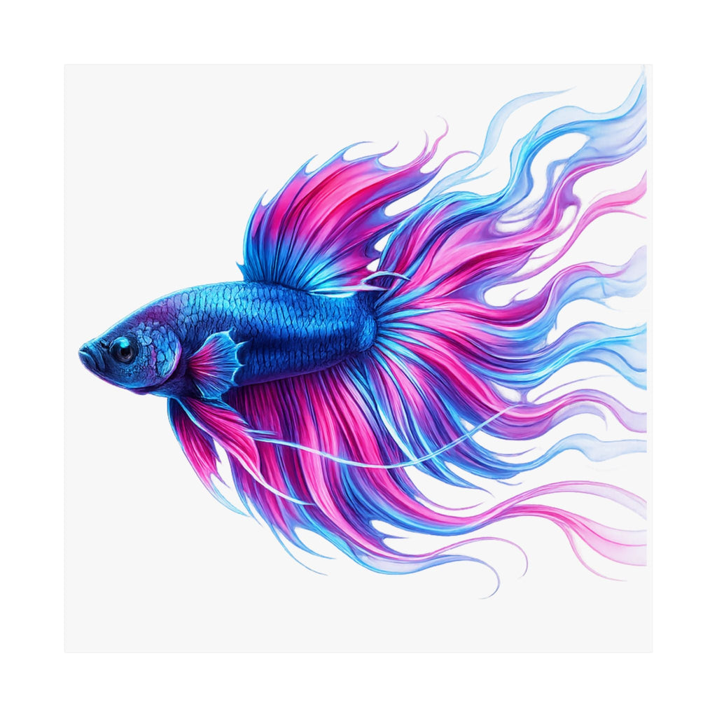 Electric Paint Betta Art Poster