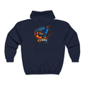 Fire & Ice Guppy – Premium "Neon Flare" Full-Zip Hoodie