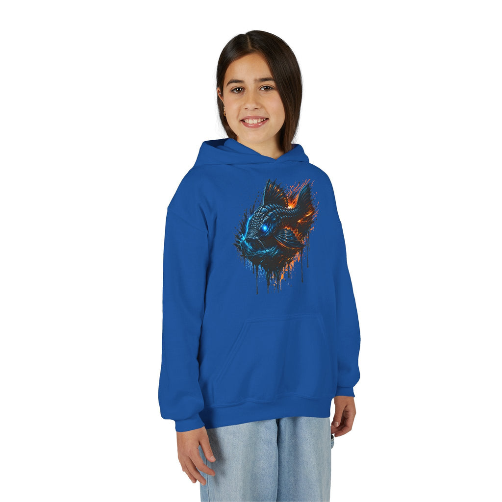 Armored Pleco L-185 – Youth Premium Hooded Sweatshirt