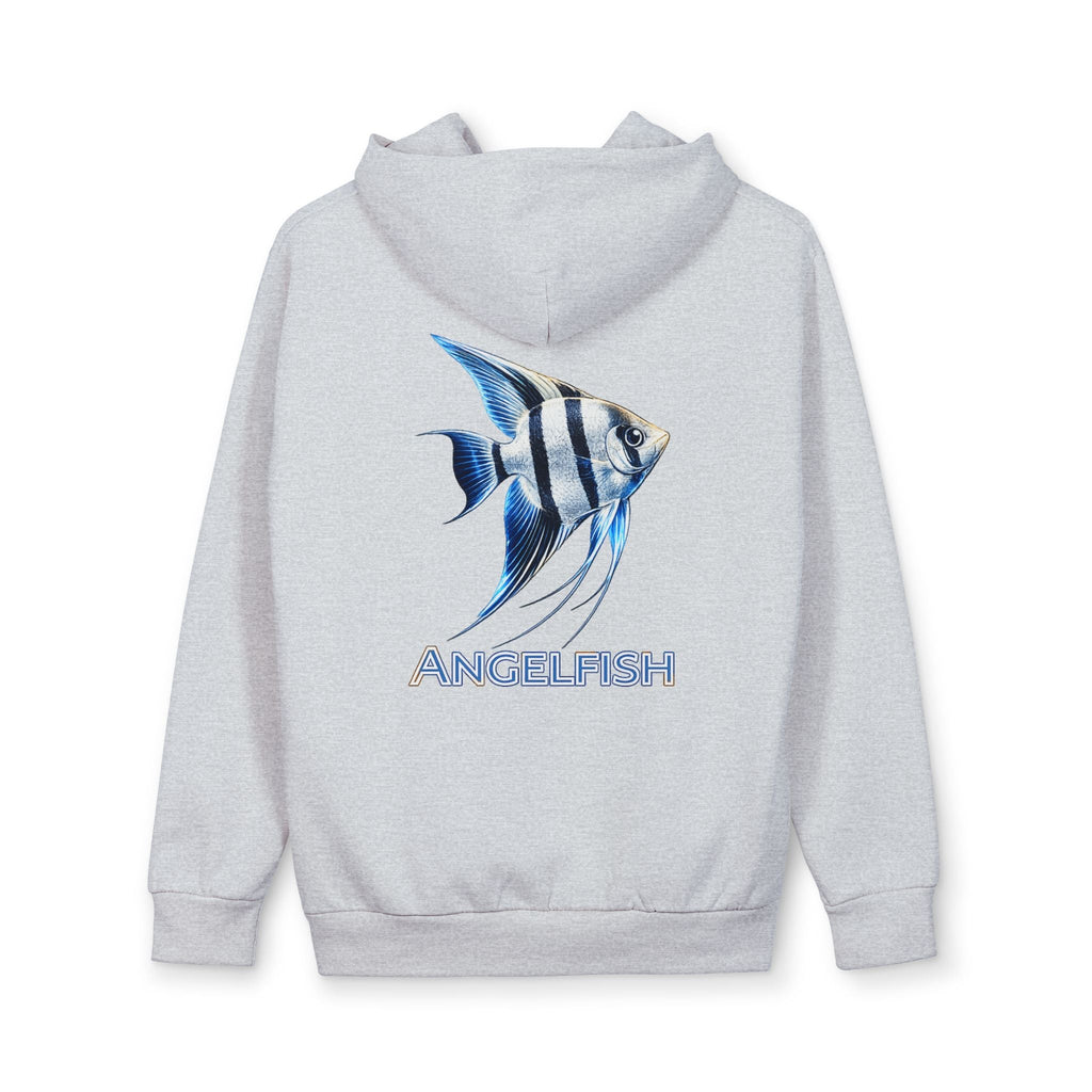 Angelfish Graphic Hoodie — Aquatic Fish Print Pullover