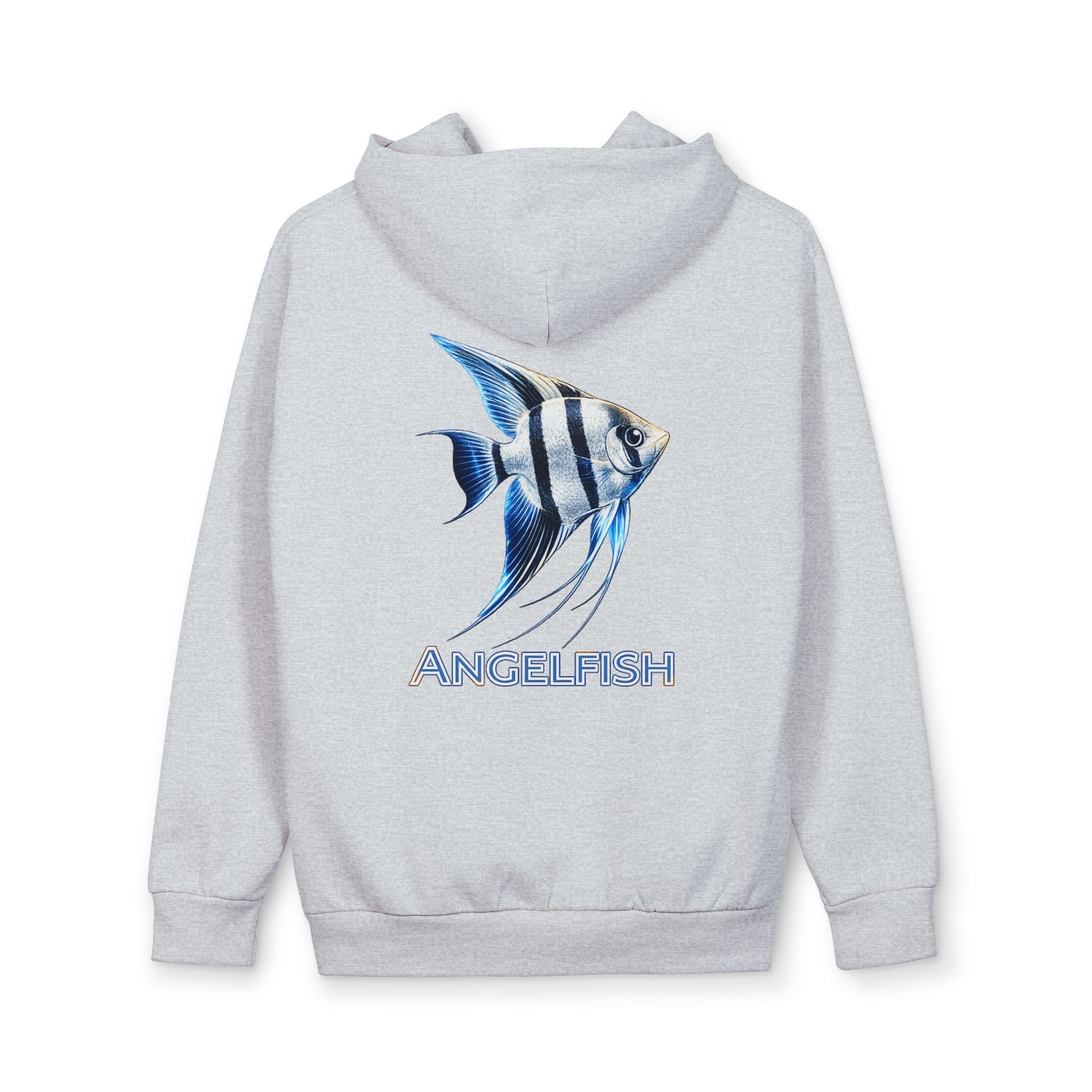 Angelfish Graphic Hoodie — Aquatic Fish Print Pullover