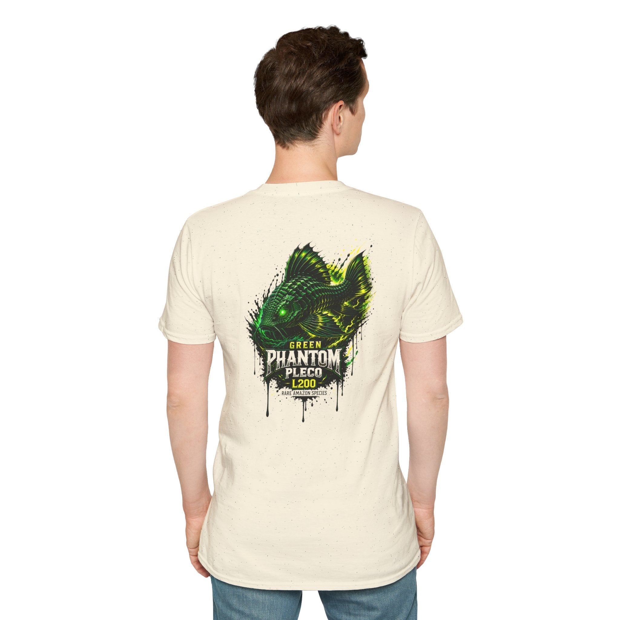 Green Phantom Pleco Tee — Graphic Fish Aquarium Shirt