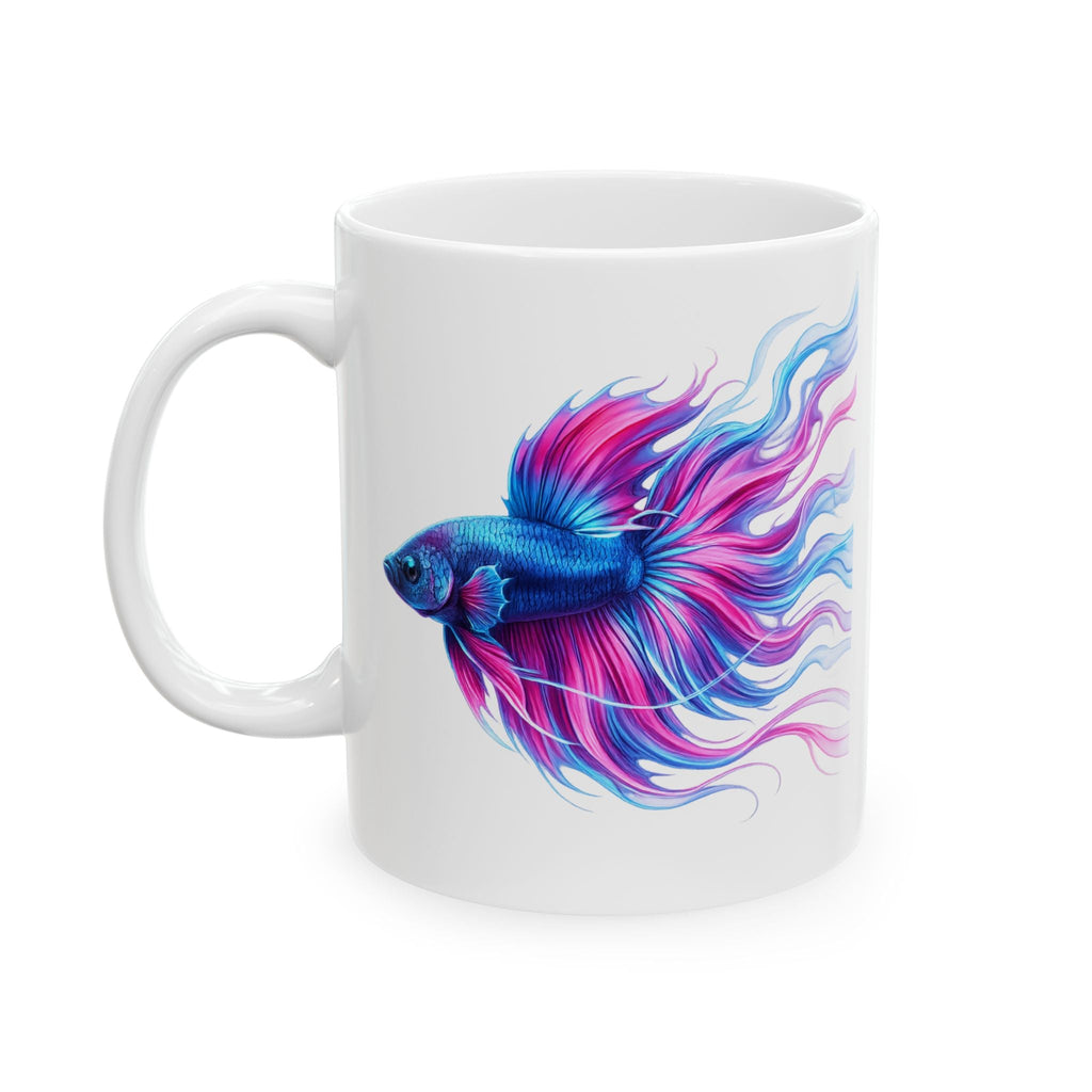 Electric Paint Betta Ceramic Mug