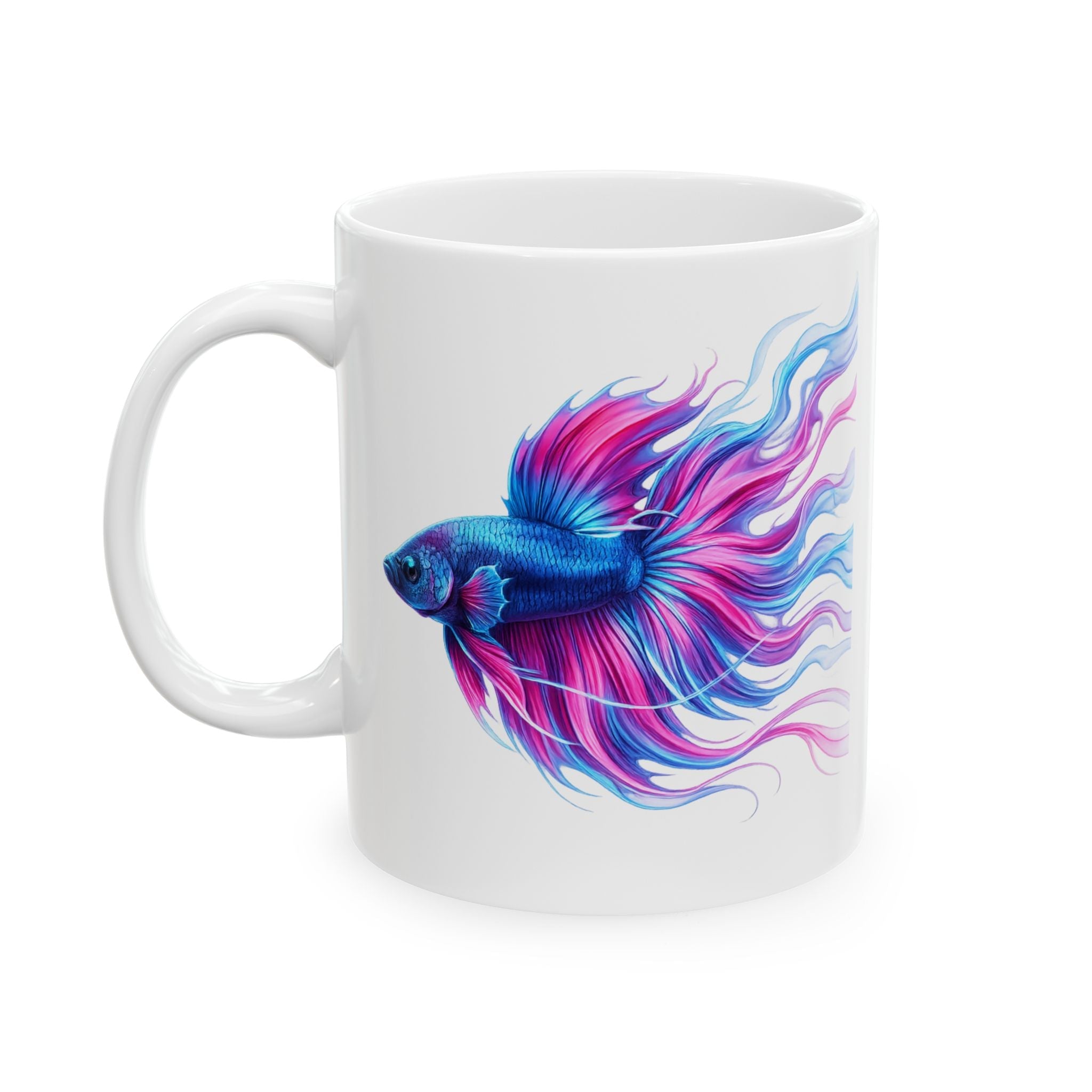 Electric Paint Betta Ceramic Mug