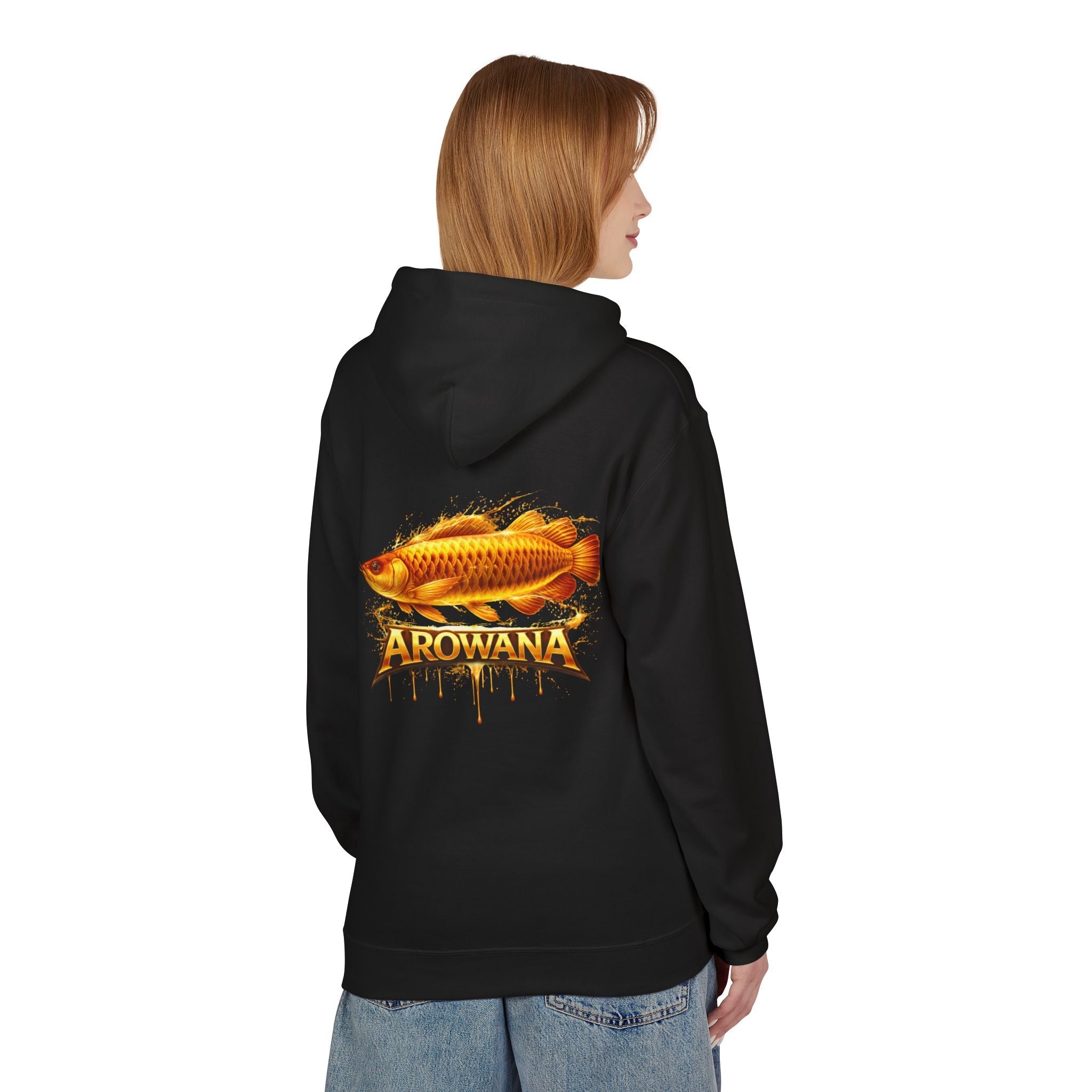 Arowana Fish Graphic Hoodie – Golden Arowana Design