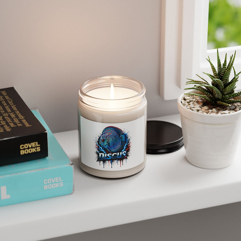 Discus Fish Scented Soy Candle - 9oz Aquarium Lover Gift