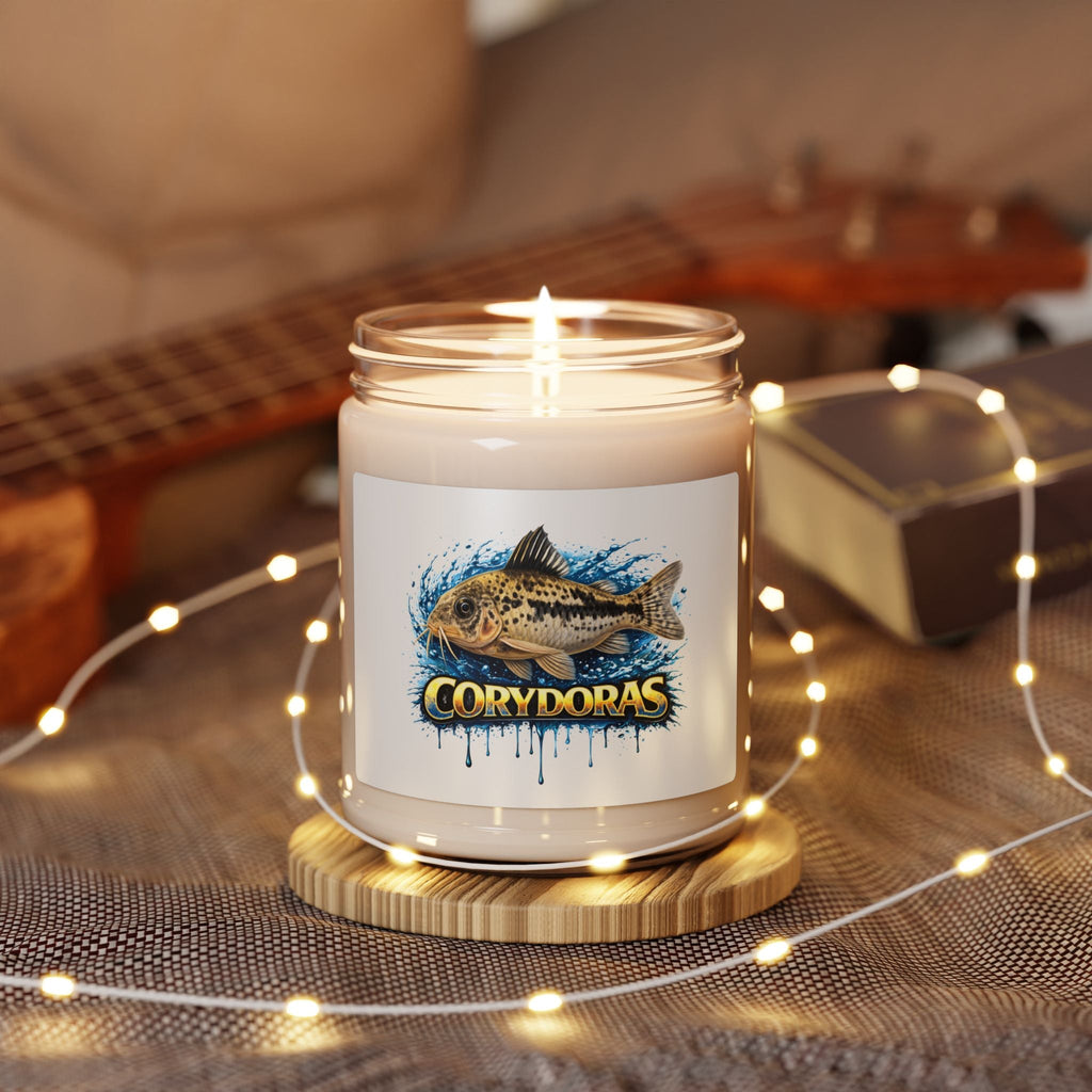 Corydoras Fish Soy Candle — 9oz Scented Jar for Aquarium Enthusiasts