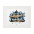 Peppered Corydoras Fish Fine Art Print with Passepartout Frame