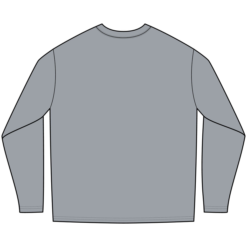 Angelfish Long Sleeve Tee — Blue Aquarium Fish Graphic Shirt