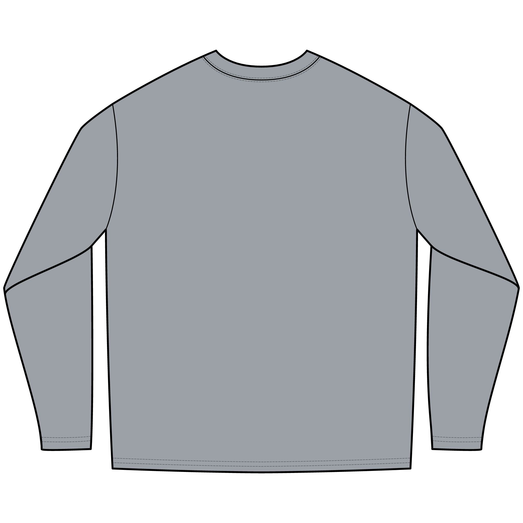 Angelfish Long Sleeve Tee — Blue Aquarium Fish Graphic Shirt